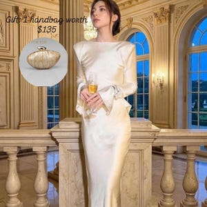 fitted lace wedding dress Aesthetic Cardigan Long Sleeve Midi Bandage Dress Money Pajamas Fall –  FashionMojos.com main image 0