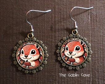 Squirrel Earrings