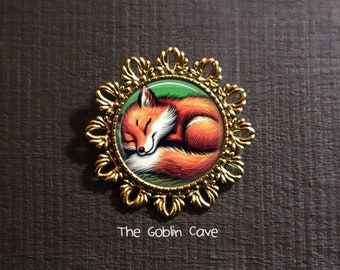 Fox Brooch