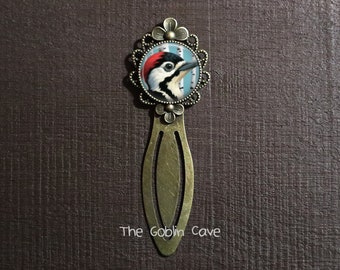 Woodpecker Bookmark, Bird Gift