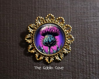 Scottish Thistle Brooch Pin