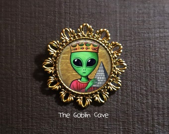 Alien Brooch