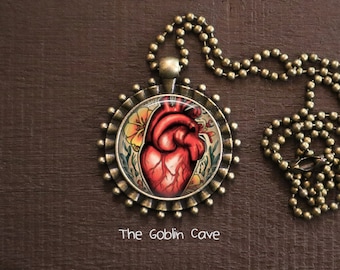 Anatomical Heart Necklace