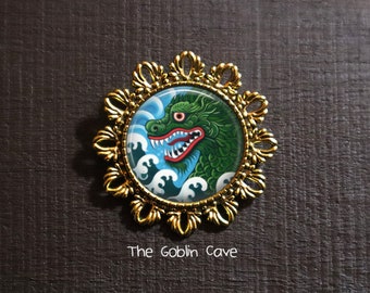 Sea Monster Brooch