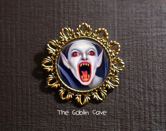 Vampire Brooch Pin