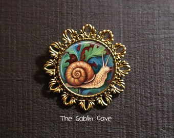 Snail Brooch Pin