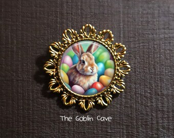 Rabbit Brooch, Easter Gift