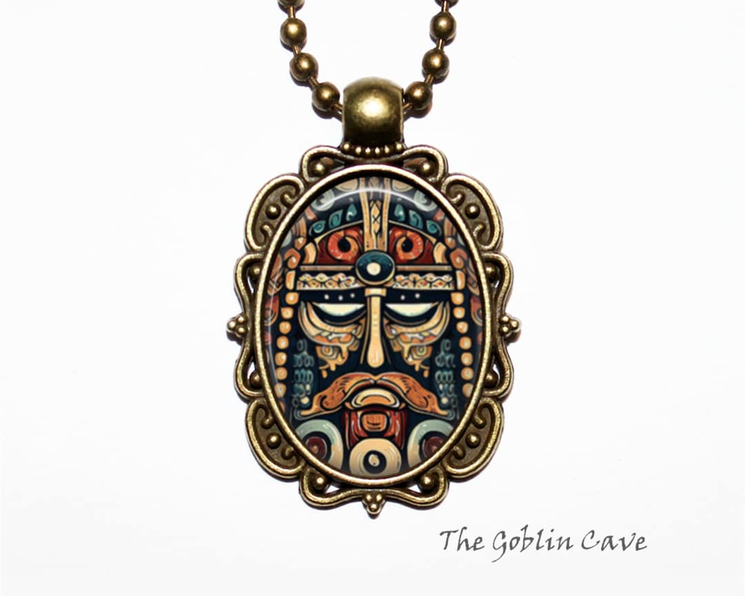 Viking Necklace Norse Mythology Jewelry Bronze Pendant Etsy