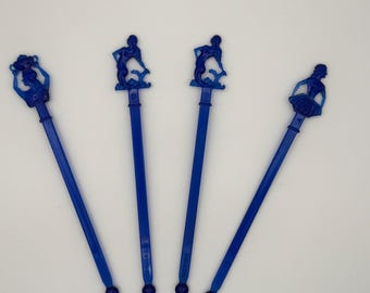 Mid-century Cocktail Stir Sticks. Lot of 4 sticks