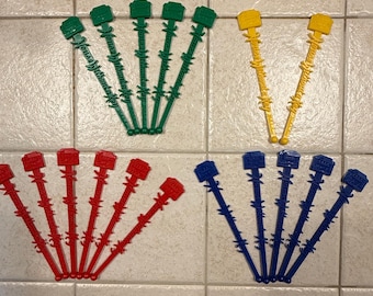 Vintage Swizzle Sticks, House Without a Key, Halekulani Honolulu Hawaii Cocktail Stirrers