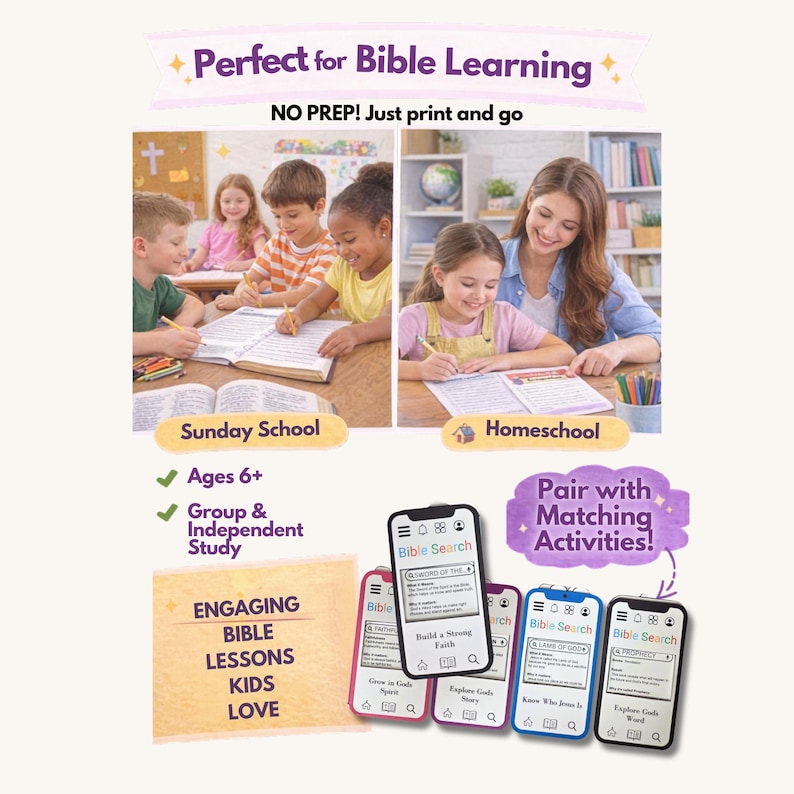 Bible Timeline Scavenger Hunt Printable | Kids Bible Activity - Etsy