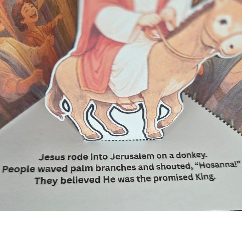 Palm Sunday Bible Craft for Kids | Jesus Enters Jerusalem Diorama ...