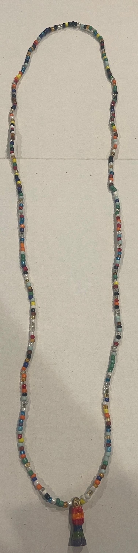 22 Inch Long 7 Colors Necklace of the Santa Muerte - Etsy