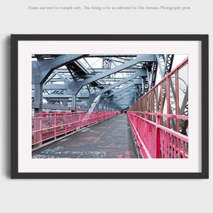 New York City Photography Print, Iconic NYC Architecture Brooklyn Photo, Williamsburg Bridge Wall Art, Unframed Print