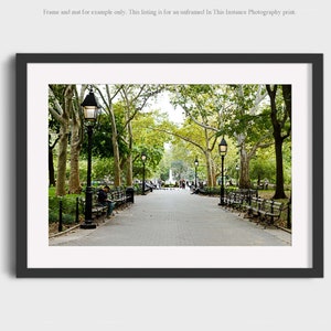 NYC Washington Square Park Photography Print: Greenwich Village Wall Art