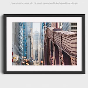 Chicago Photography, LaSalle Street Chicago River Bridge Loop Downtown Architecture Abstract Dreamy Travel City Urban Print Photo Wall Art
