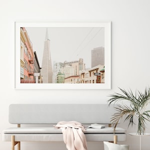 San Francisco Photography, The Transamerica Pyramid Building Zoetrope Pastel Prints Wall Art California Wanderlust Travel Dreamy