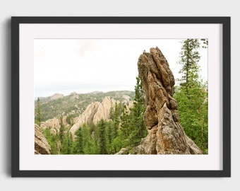 Needles Black Hills South Dakota Photography, Custer State Park Spires Nature Mountain Midwest LandscapeTravel Photo Wall Art Print