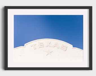 Texas Star Marfa Print: West Texas Architecture Photography Travel Wall Art