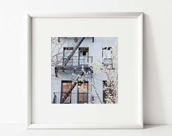 New York City Photography Print, Brooklyn NYC Pastel Urban Spring Wall Art