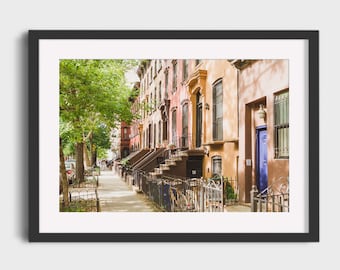 New York City Photography, NYC Brooklyn Architecture Cityscape Fort Greene Pastel Urban Buildings Wall Art Print