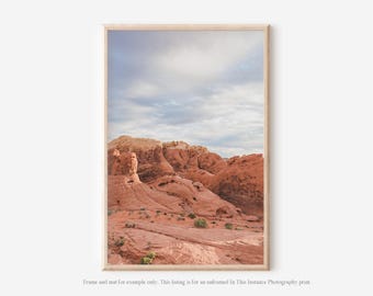 Valley of Fire Landscape Photography Print, Southwest Desert Wall Art
