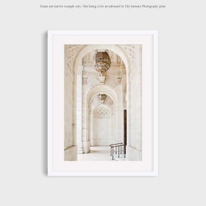 New York City Photography, NYC Main Library Architecture Pastel Buildings Beige Urban Photo Wall Art Print