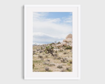 Joshua Tree Photography Print, Mojave Desert Wall Art, California Landscape Boho Prints