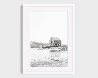Cape Porpoise Fish House Photography Print: Maine Coastal Wall Art
