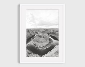 Horseshoe Bend Photography Print, Arizona Desert Wall Art, Southwestern Boho Prints