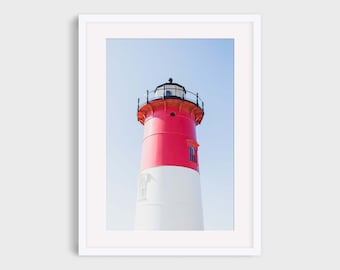Nauset Light Cape Cod Photography: Coastal Nautical Wall Art Print