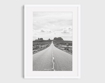 Southwestern Desert Wall Art, Kayenta-Monument Valley Scenic Road Photography Print