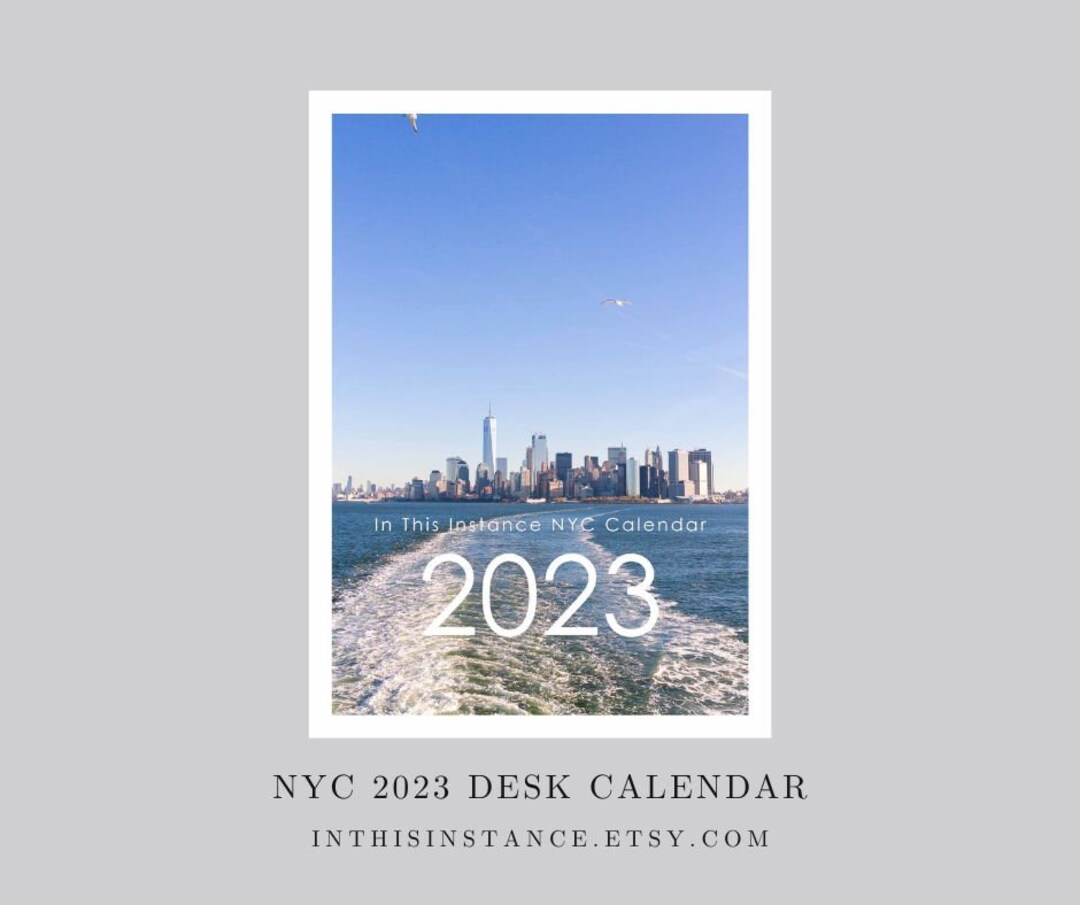 2023 New York City Desk Calendar Photography 5x7 Loose Leaf Etsy