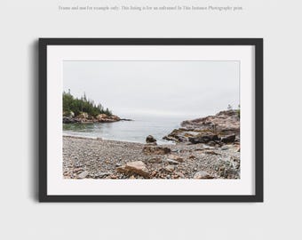 Acadia National Park Photography Print, Maine Coastal Landscape Wall Art