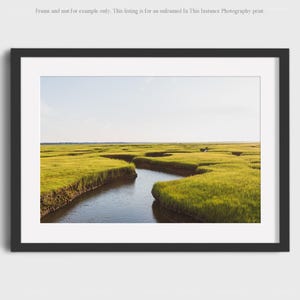 Cape Cod Salt Marsh Photography, Coastal Wall Art Landscape Print