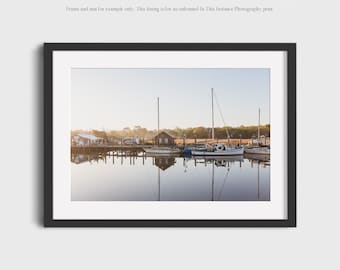 South Carolina Photography Print, Low Country Fishing Boat in Coastal Charleston Wall Art