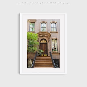 New York City Photography Print, NYC West Village Brownstones Architecture Wall Art