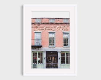 Savannah Photography, Factor's Walk Print, Pastel Buildings Architectural Wall Art, Urban  Travel Photo Print