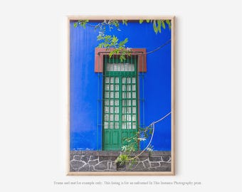 Mexico City Photography Print, Casa Azul Colorful Wall Art