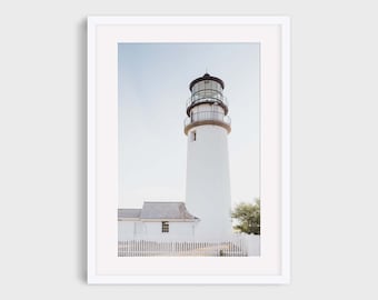 Cape Cod Lighthouse Photography Print: Highland Light, Coastal Wall Art