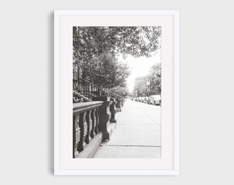 Boston Back Bay Photography Print: Black and White Urban Architecture