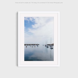 Coastal New England Photography, Cape Ann Sailboats Harbor Boats Massachusetts Landscape Summer Travel Photo Wall Art Print