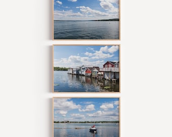 Canandaigua Lake Photography Prints: Finger Lakes Landscape Wall Art Set