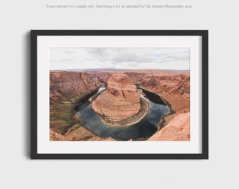 Horseshoe Bend Photography Print, Arizona Desert Wall Art, Southwestern Boho Prints