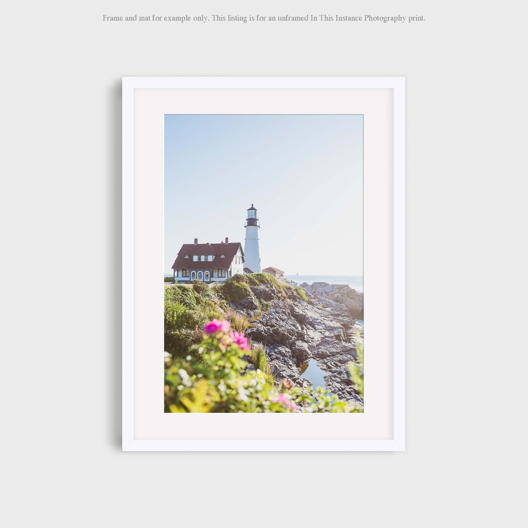 Portland Head Light Maine Photography Print, Coastal Lighthouse Photo ...