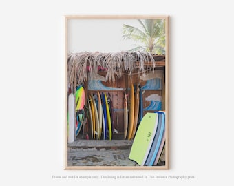 Surf Shack Wall Art, Surfboards Photography Print
