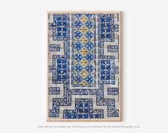 Mexico City Architectural Photography Print, Talavera Tiles Wall Art