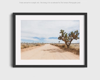 Joshua Tree Photography Print, Mojave Desert Wall Art, California Landscape Boho Prints