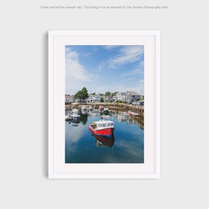 Coastal New England Photography Print, Cape Ann Massachusetts Fishing Boats Nautical Wall Art