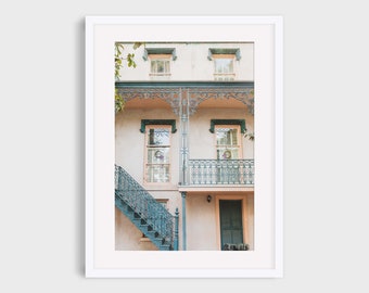 Savannah Architecture Print: Pastel Buildings, Modern Travel Photography